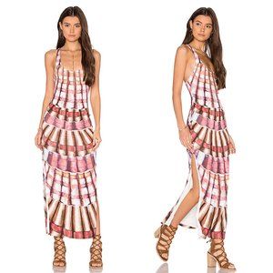 Mara Hoffman Sz M Racer Back Maxi Dress Shells Fla